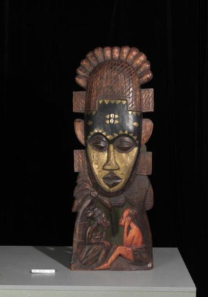Carved Ancestral Mask Statue