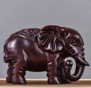 Polished Elephant Wood Sculpture